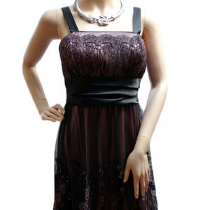 Pink/Black Cocktail Dress w/Bling